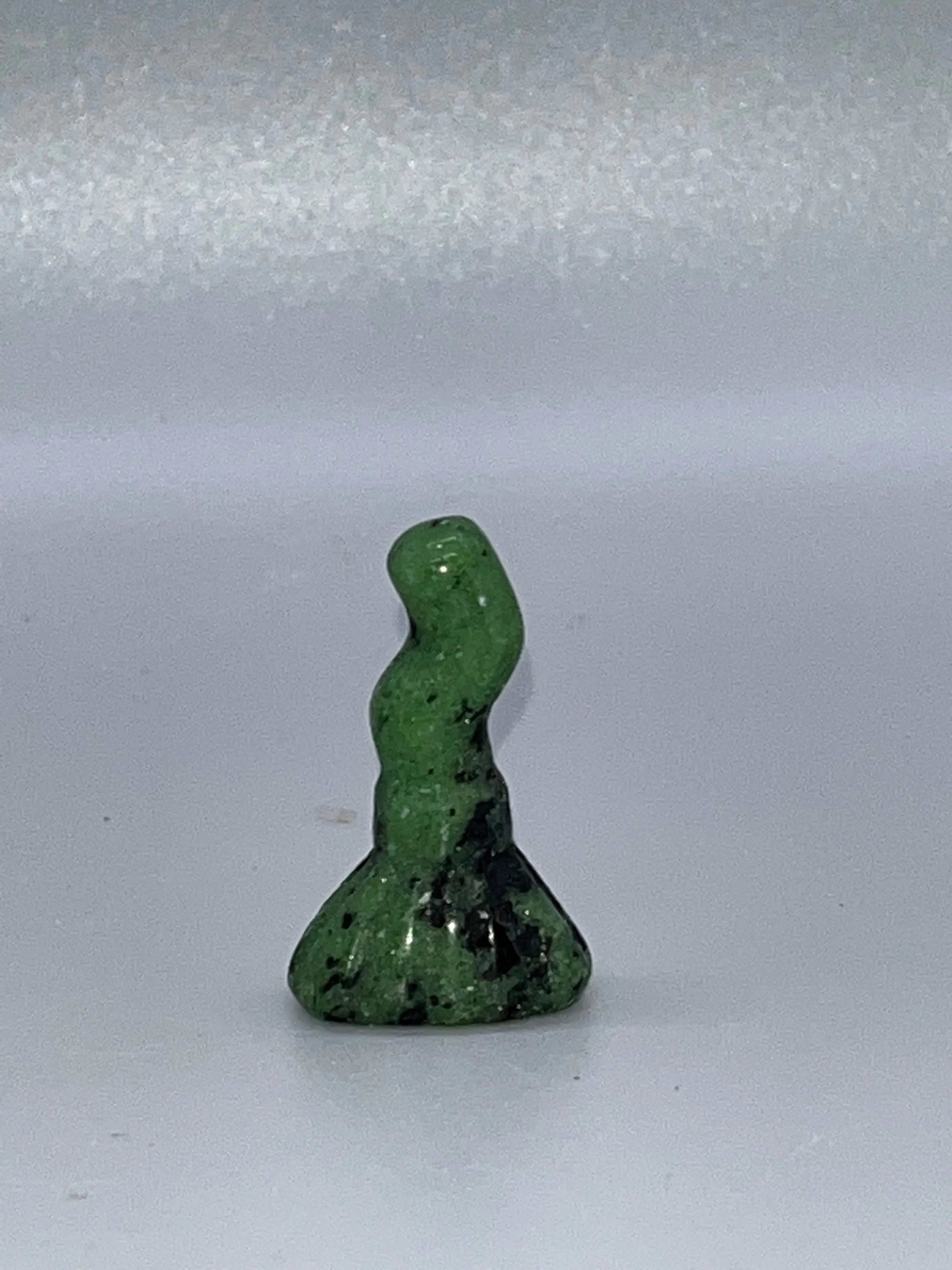Ruby in Zoisite Broom Carving