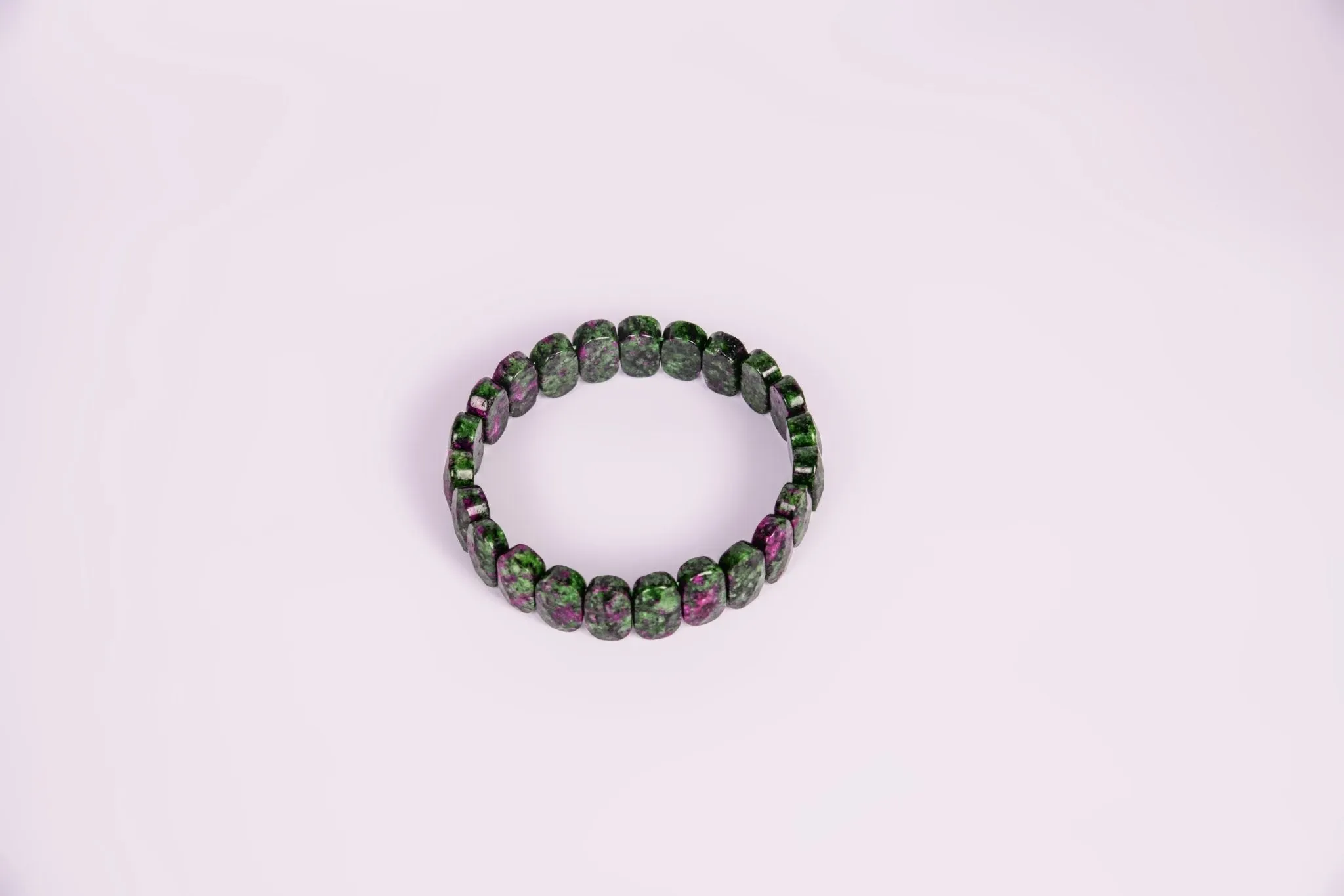 Ruby in Zoisite Flat Bracelet