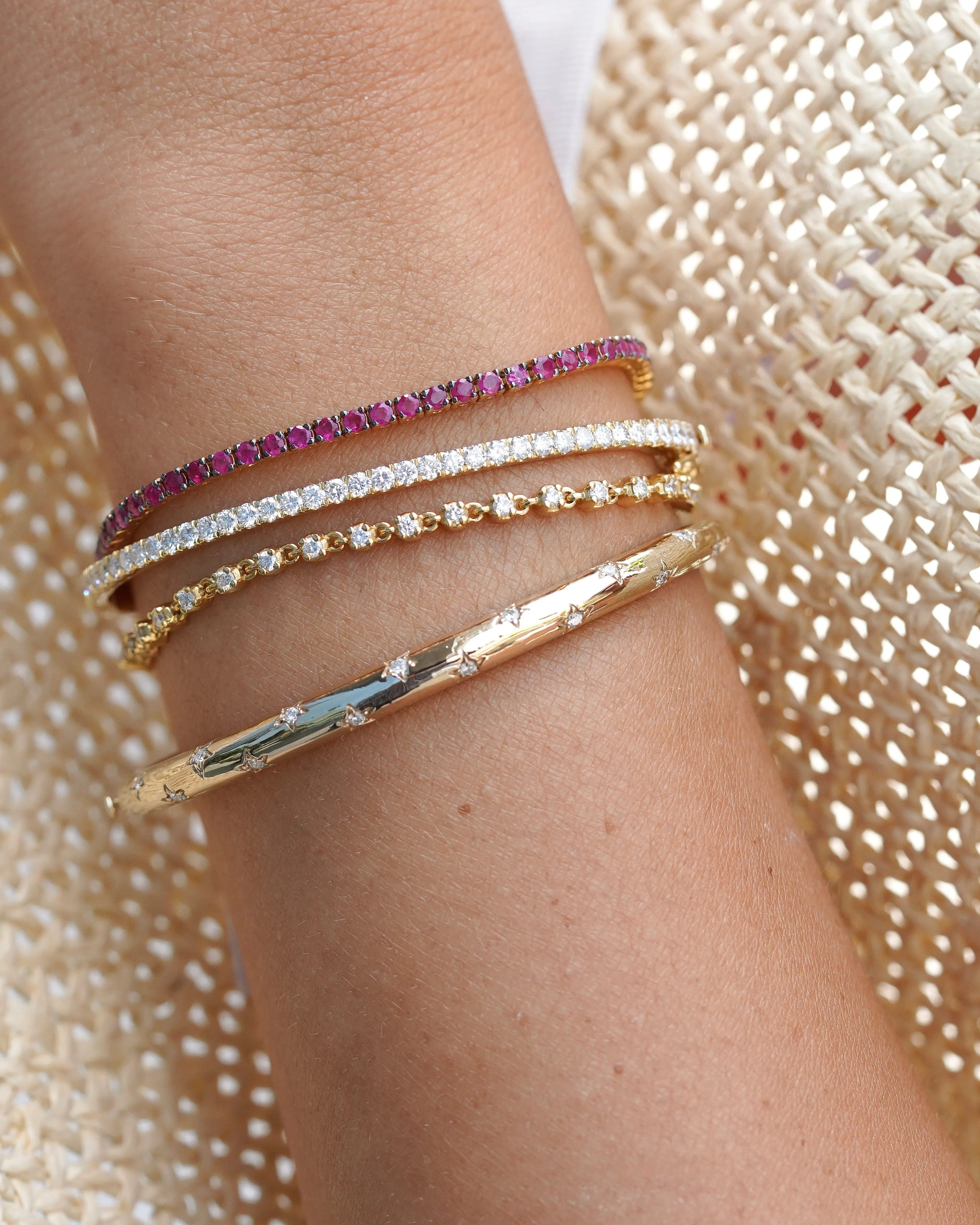Ruby Tennis Bracelet.