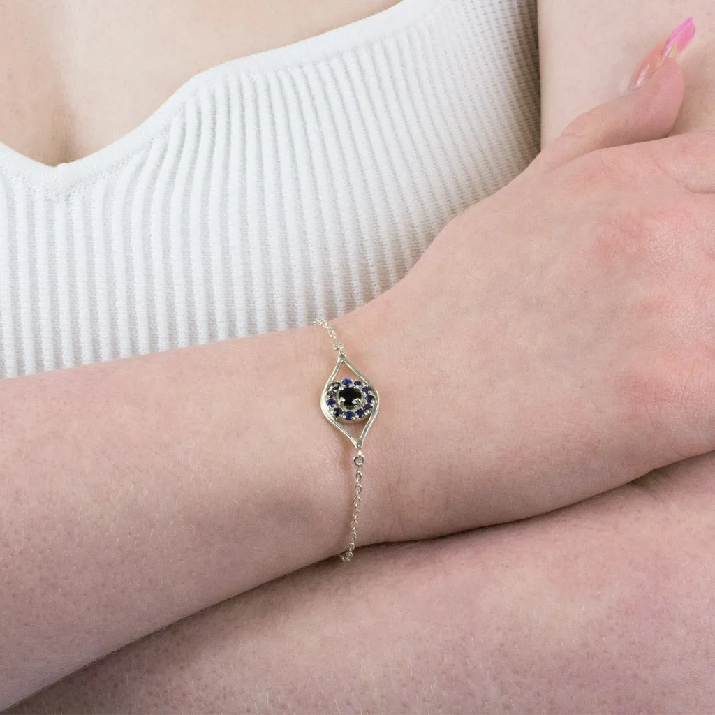 Sapphire and Onyx Bracelet