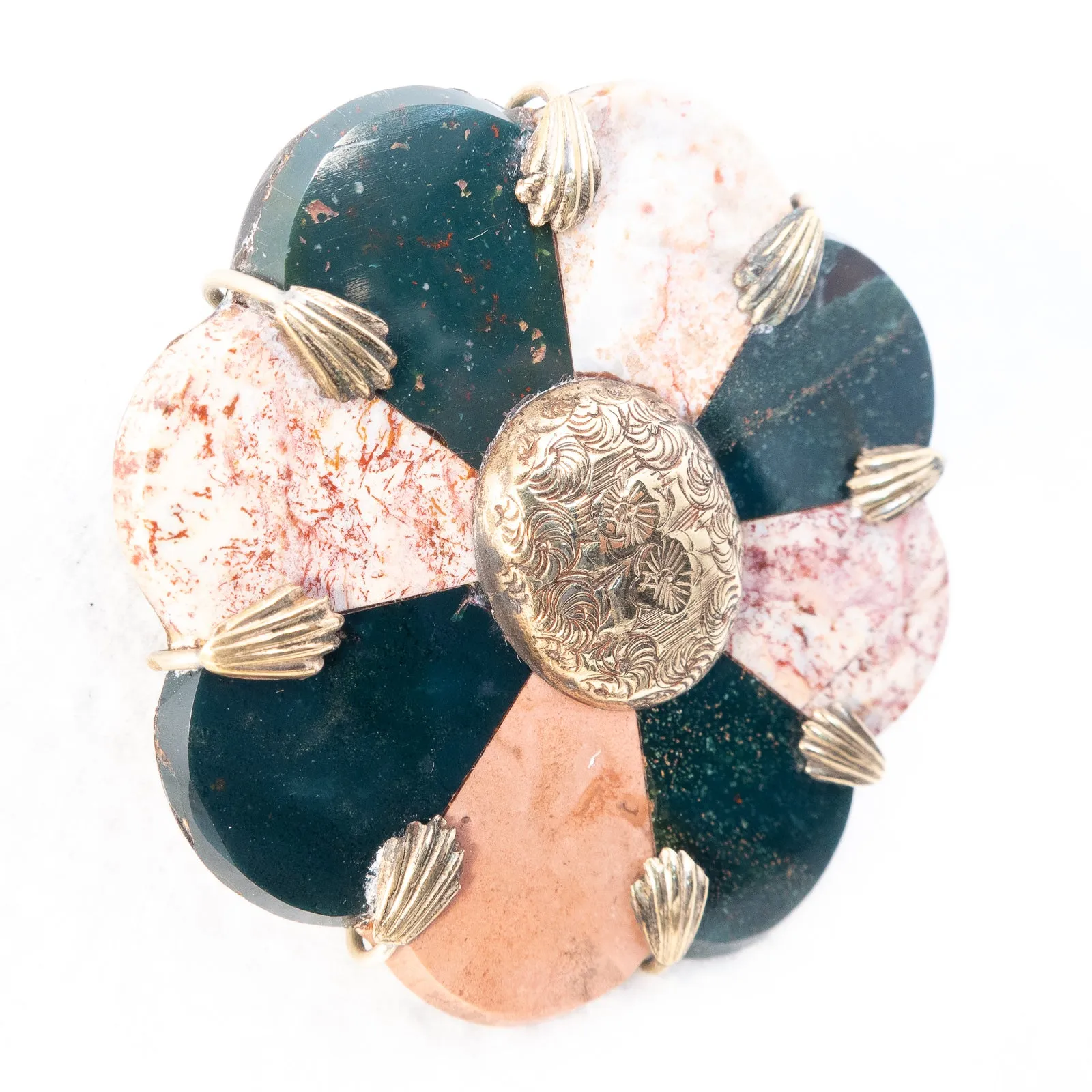 Scottish Agate Brooch Victorian