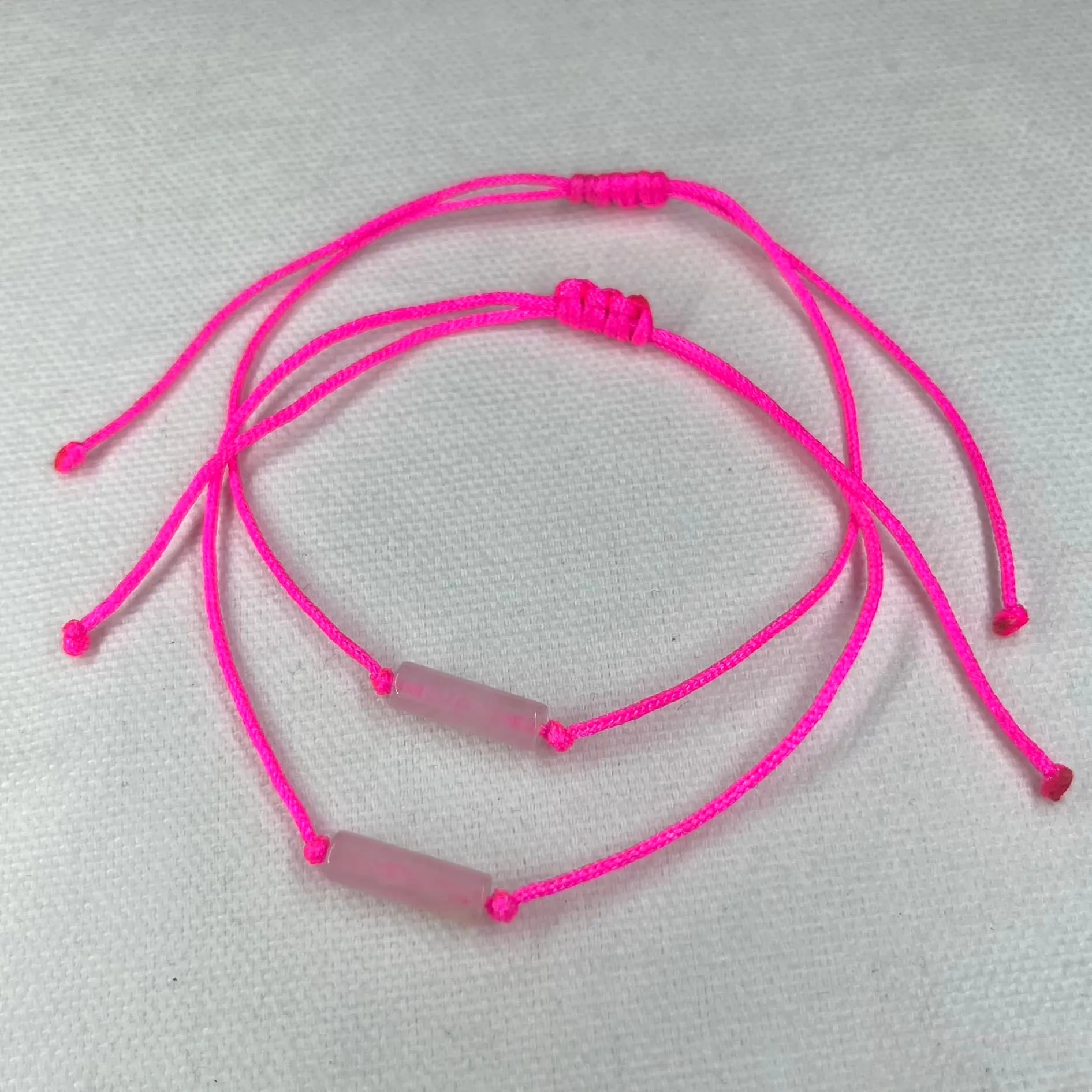 Self Love Cord Bracelet - Rose Quartz