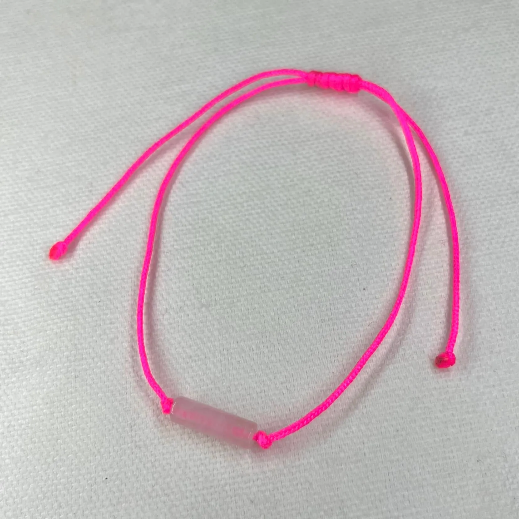 Self Love Cord Bracelet - Rose Quartz
