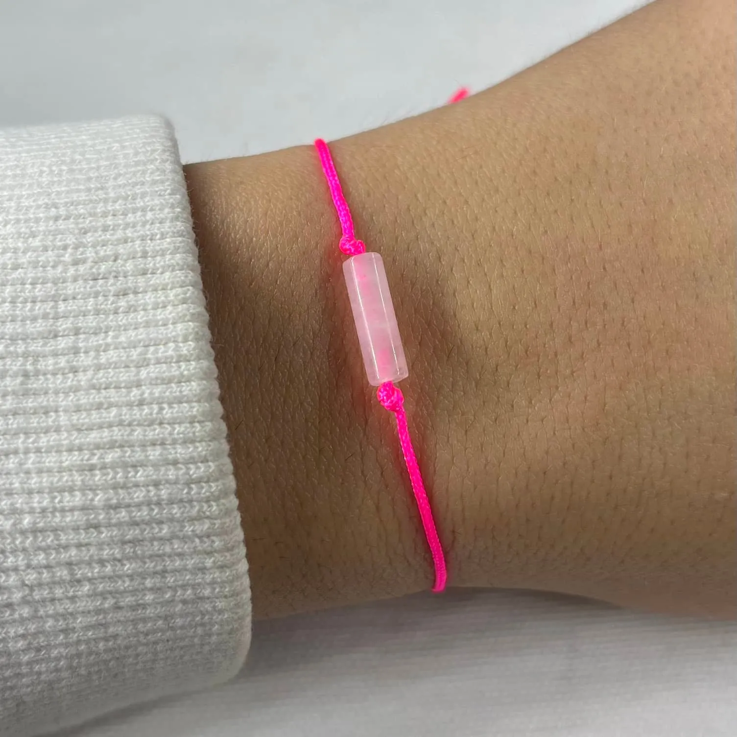 Self Love Cord Bracelet - Rose Quartz