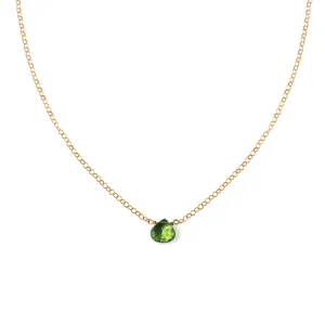 Short Gemstone Necklace - Peridot