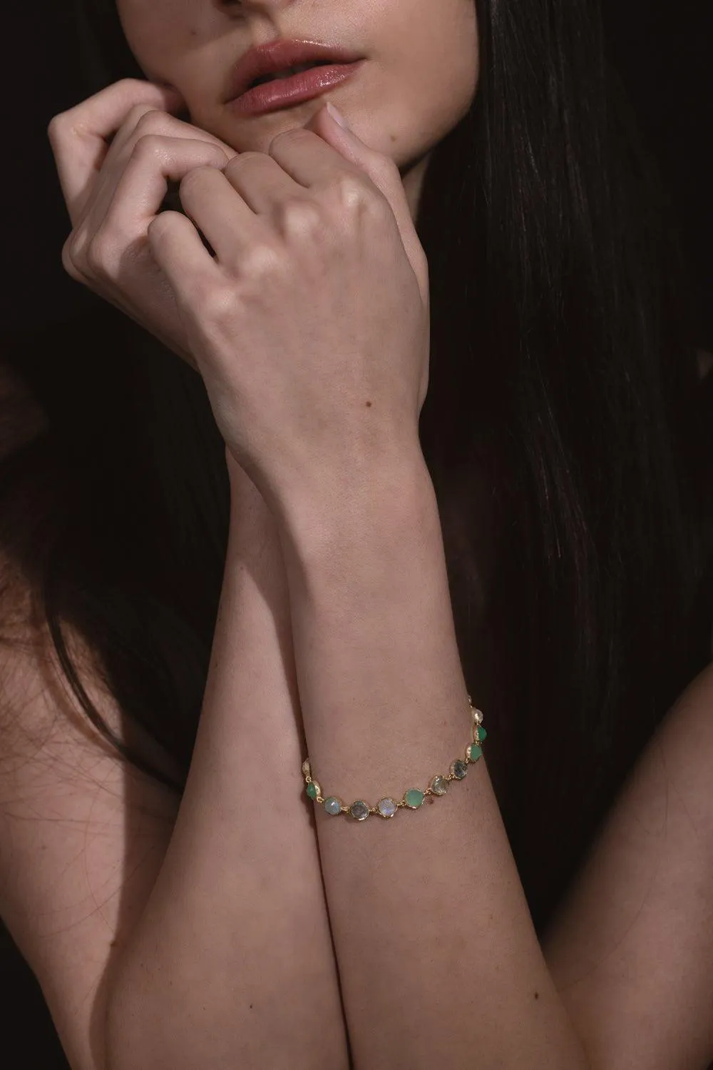 Small Green Multi Mixed Bracelet