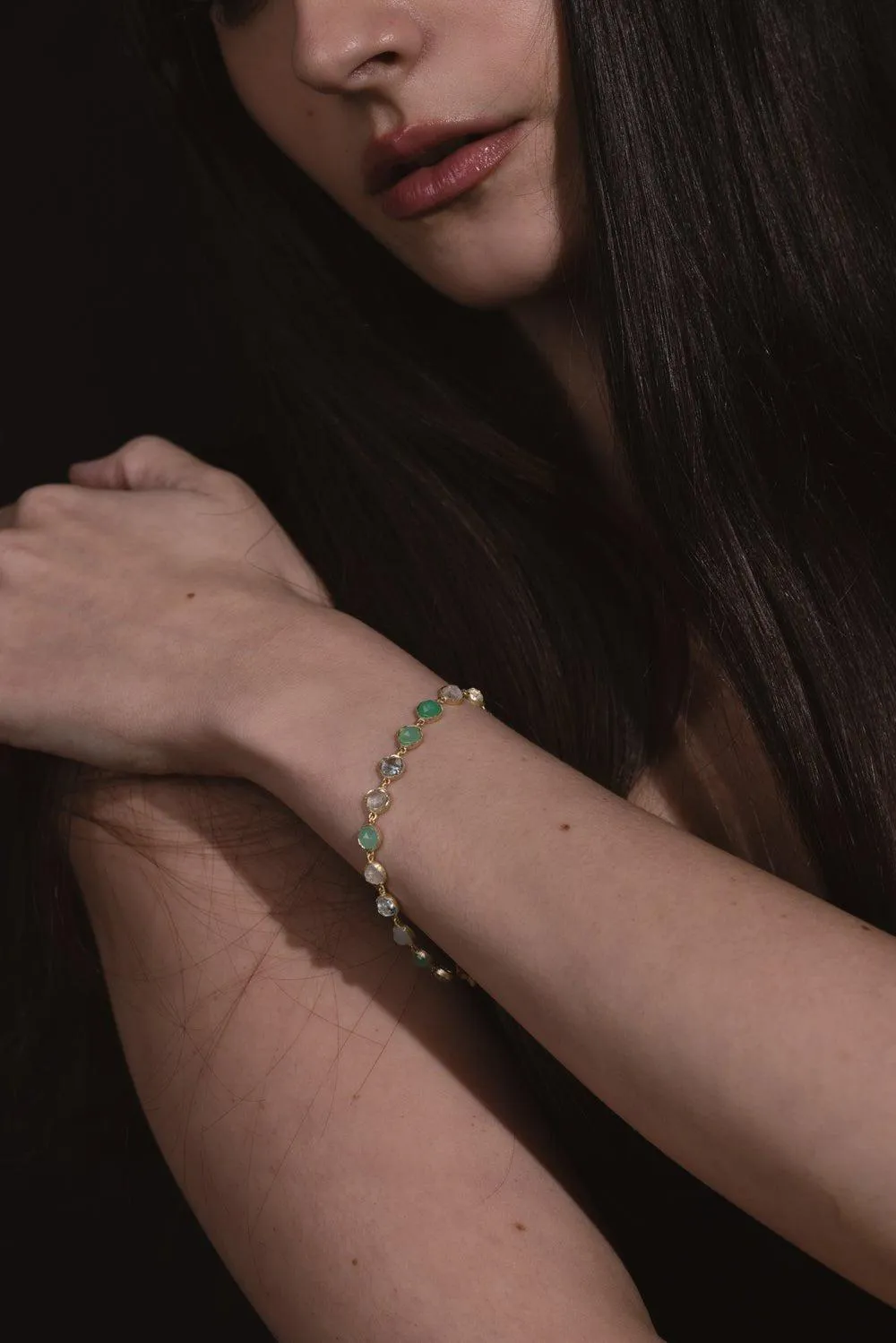 Small Green Multi Mixed Bracelet