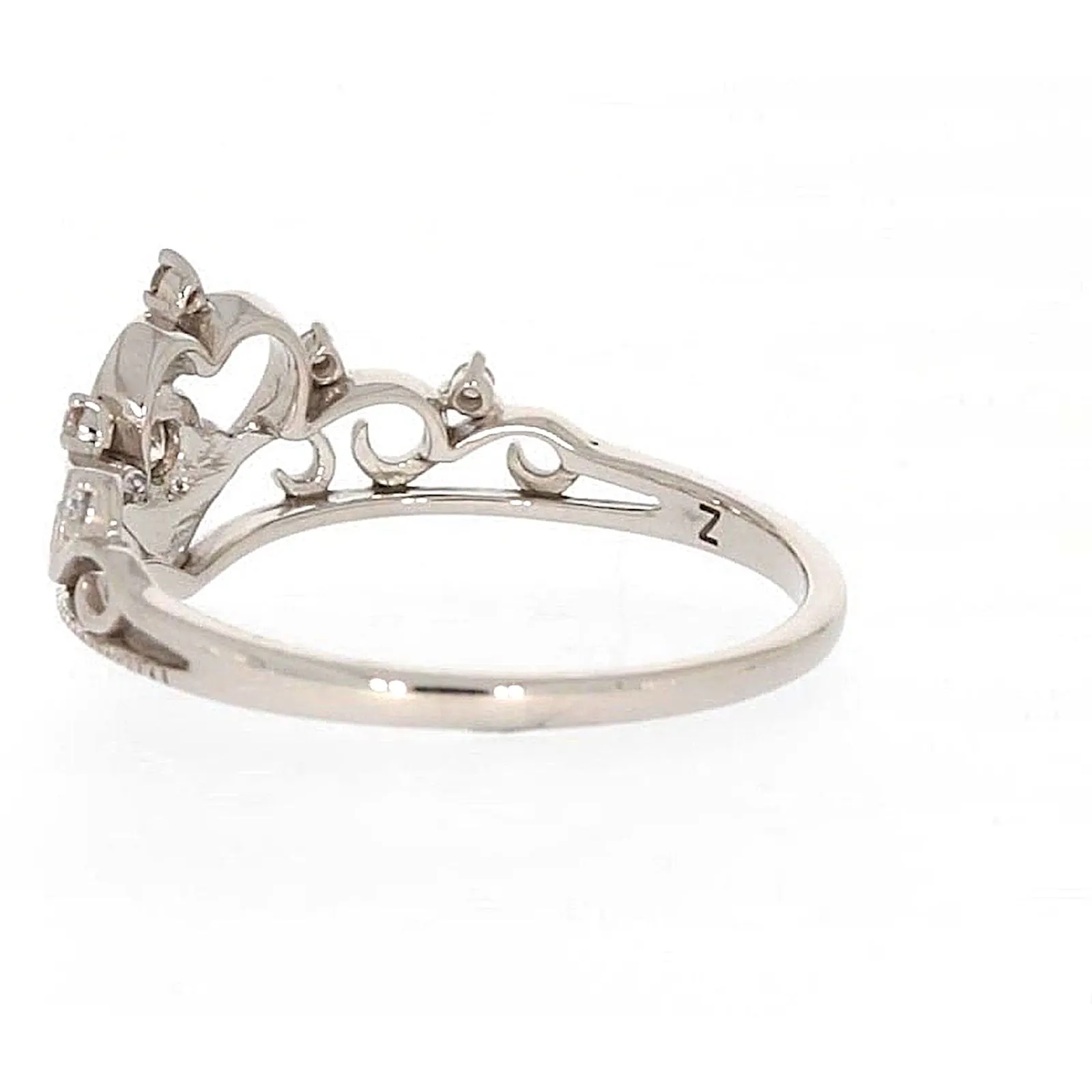 Sterling Silver 0.09 CARAT tw of Diamonds Tiara Ring