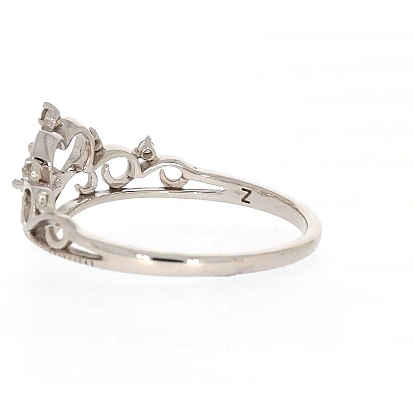 Sterling Silver 0.09 CARAT tw of Diamonds Tiara Ring