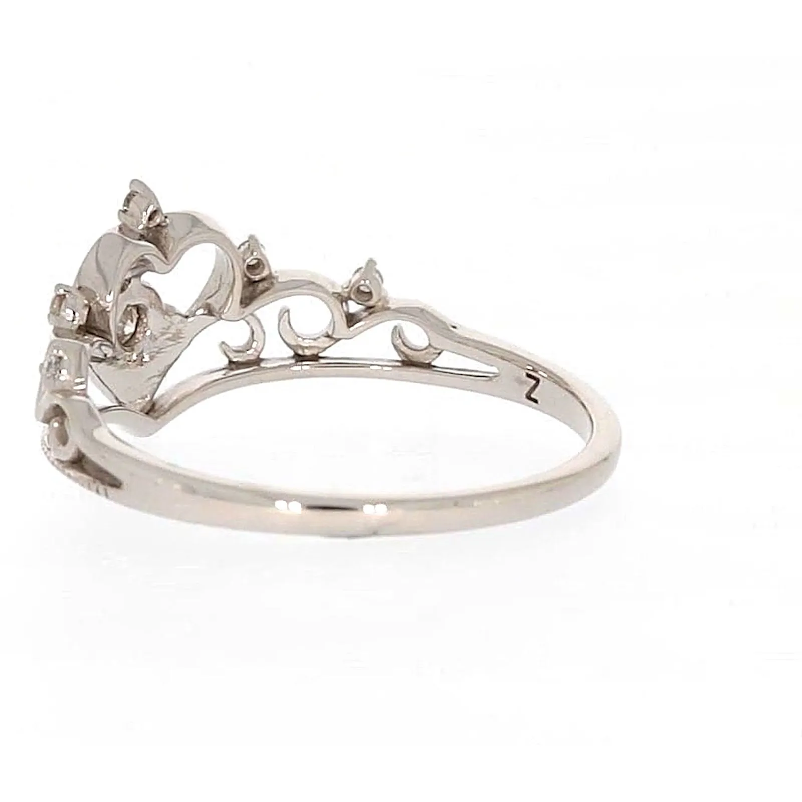Sterling Silver 0.09 CARAT tw of Diamonds Tiara Ring