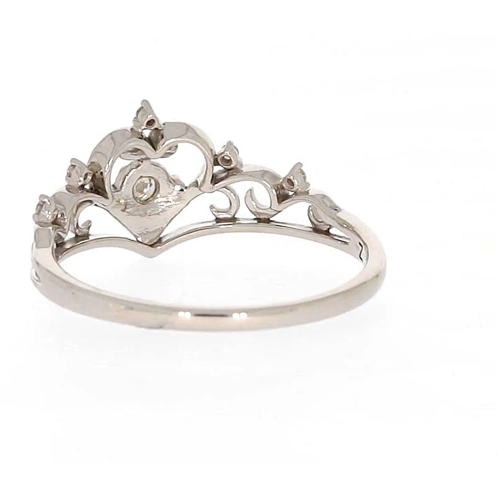 Sterling Silver 0.09 CARAT tw of Diamonds Tiara Ring