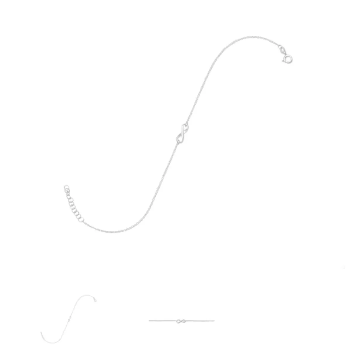 Sterling Silver Infinity Anklet