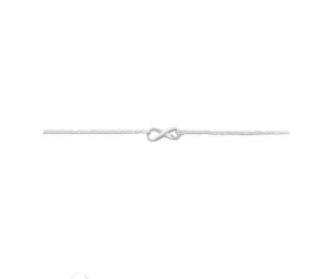 Sterling Silver Infinity Anklet