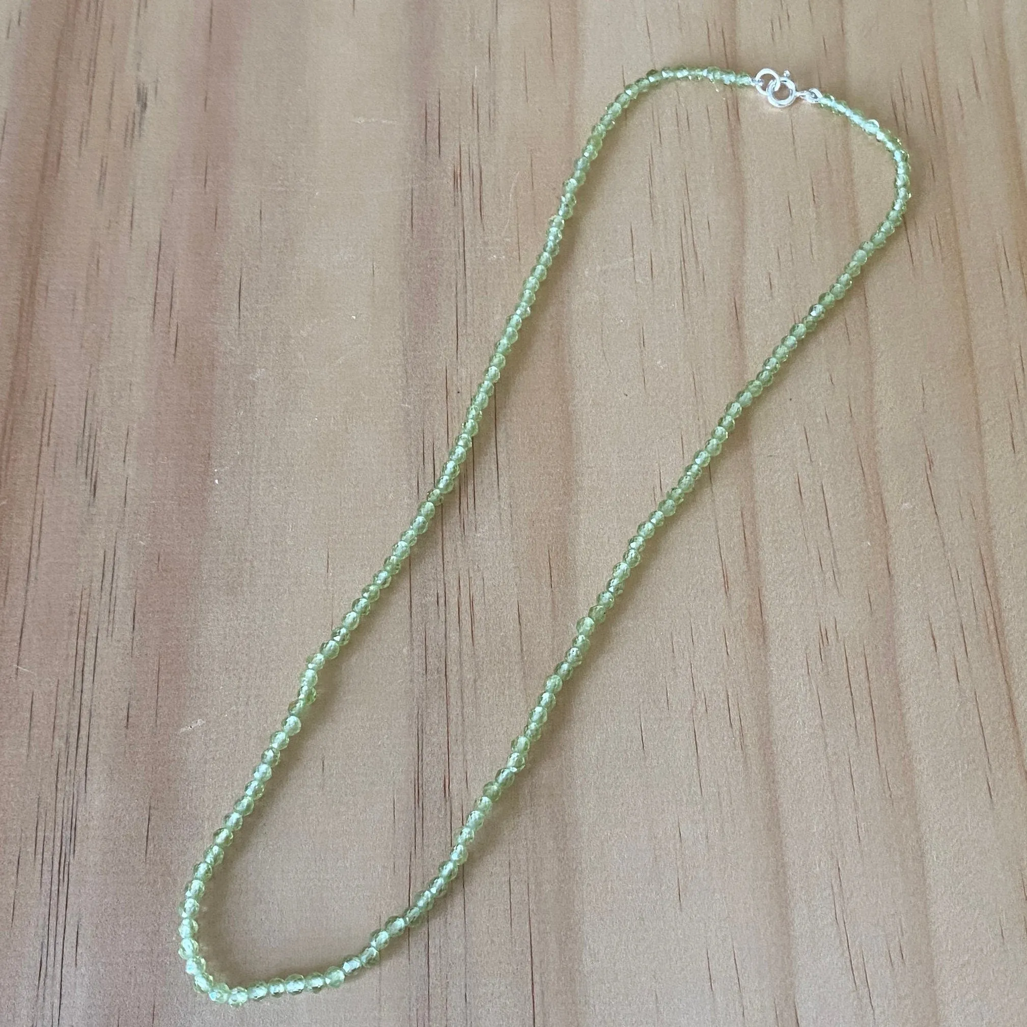Sterling Silver Peridot Necklace