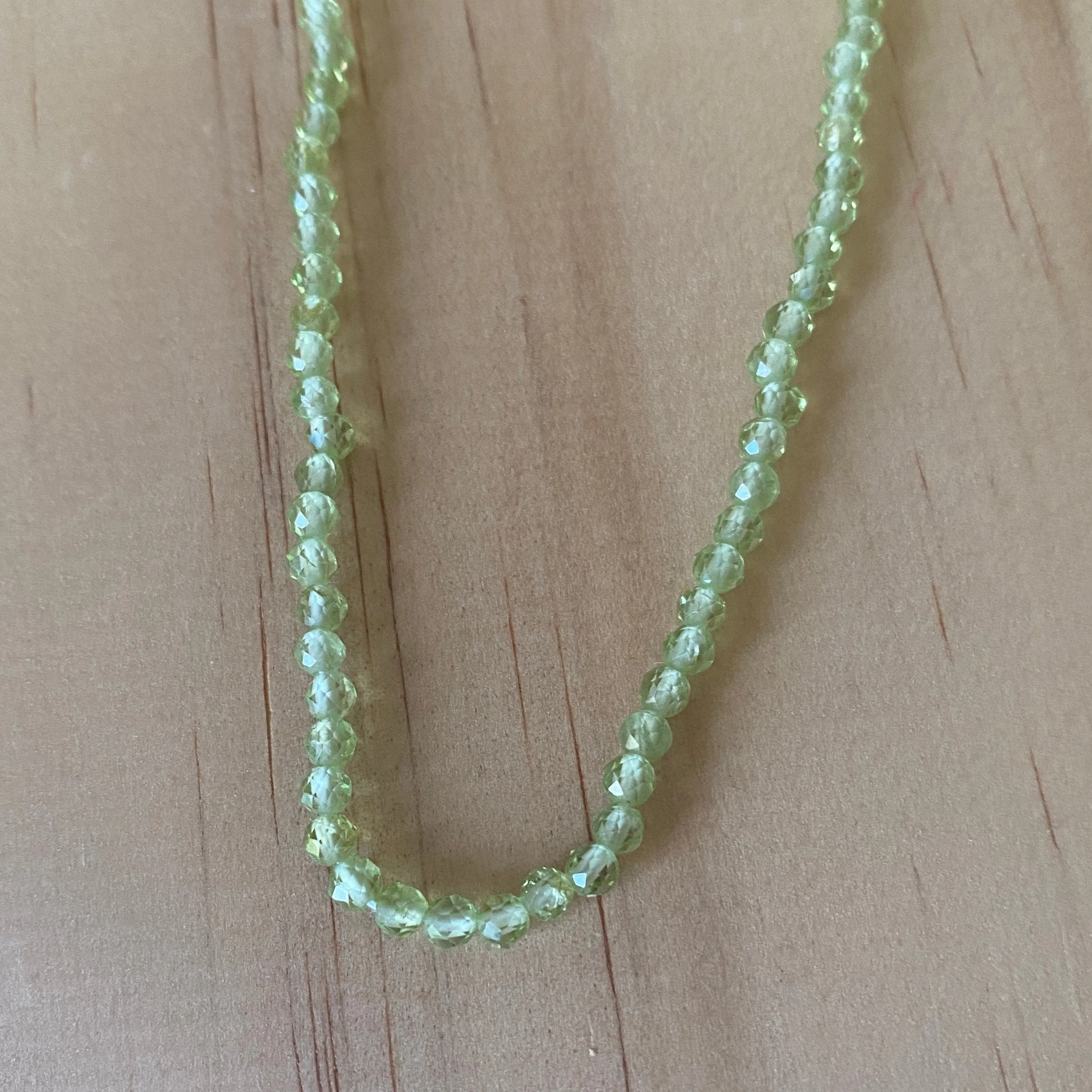 Sterling Silver Peridot Necklace