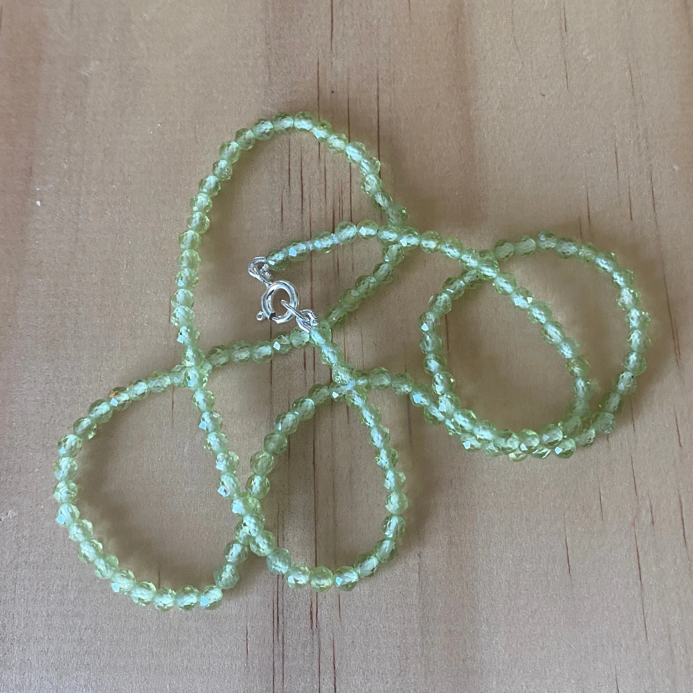 Sterling Silver Peridot Necklace