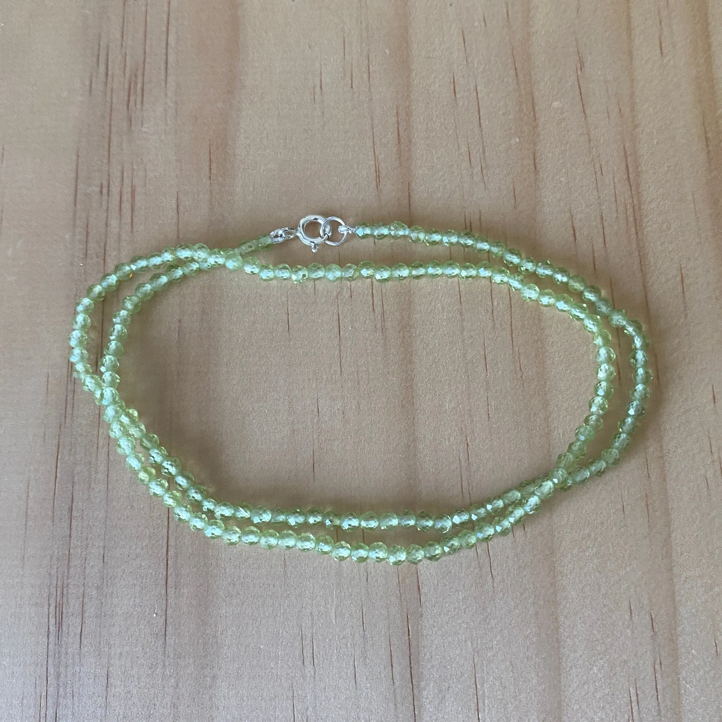 Sterling Silver Peridot Necklace