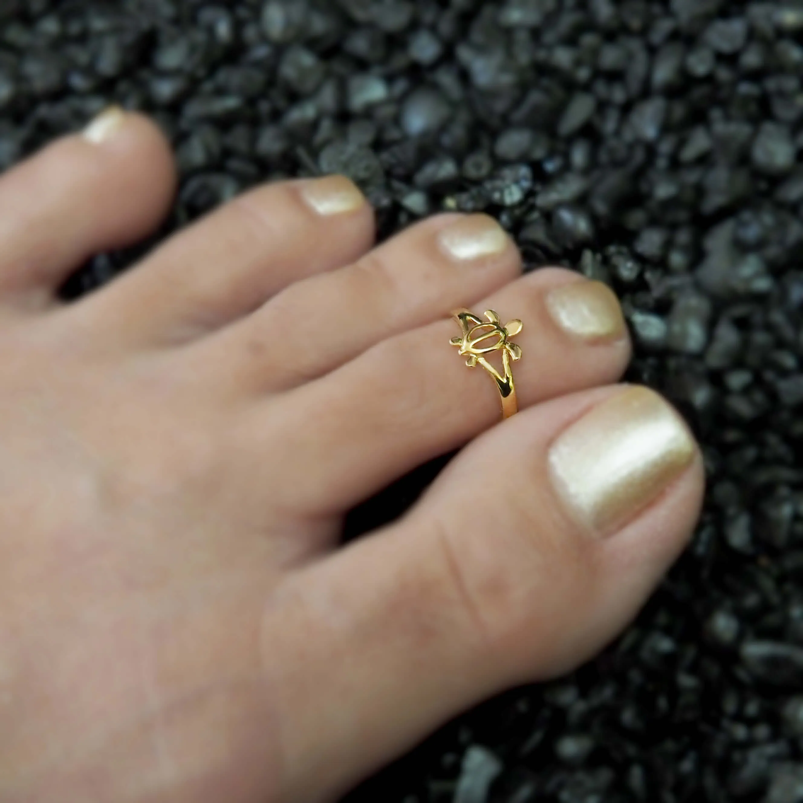 Sterling Silver Turtle Toe Ring