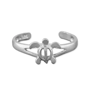Sterling Silver Turtle Toe Ring