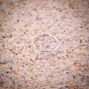 Swirl Sterling Silver Toe Ring