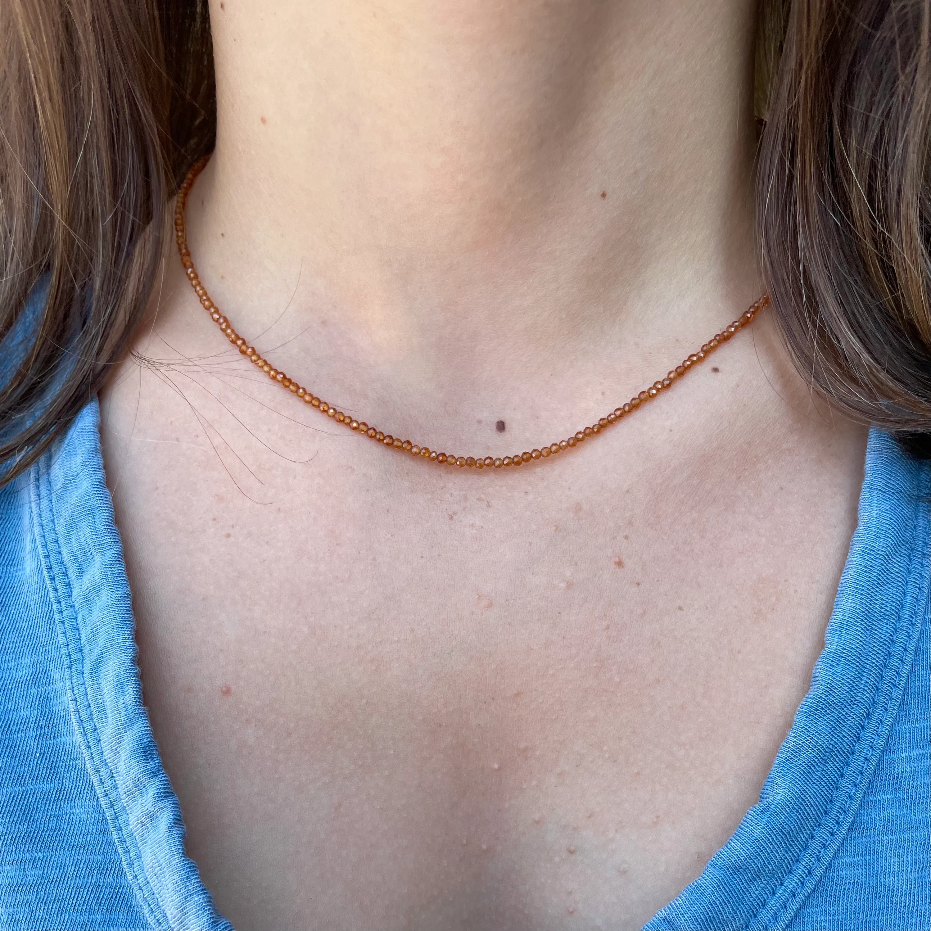 Tiny Gemstone Strand (Solid Color)