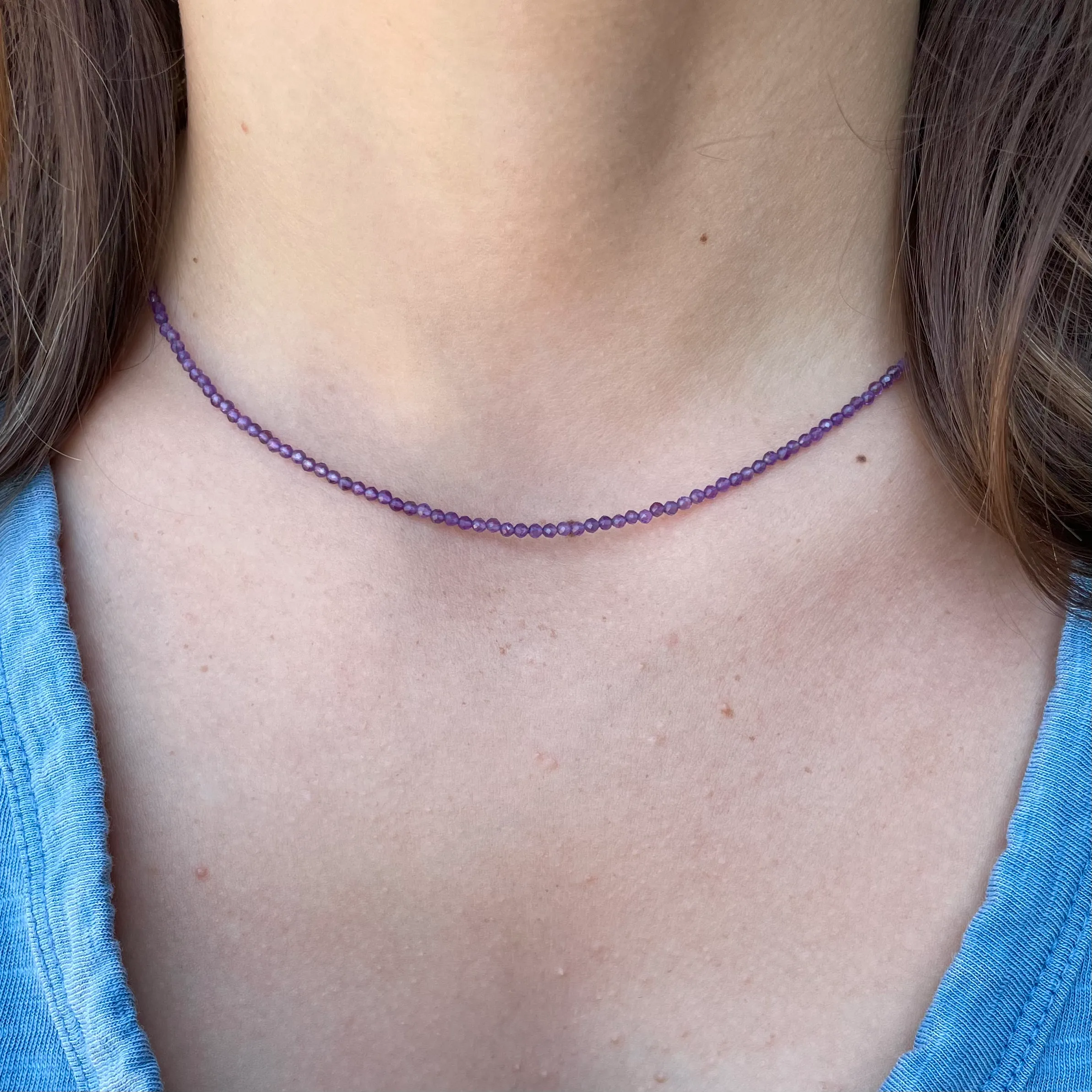 Tiny Gemstone Strand (Solid Color)