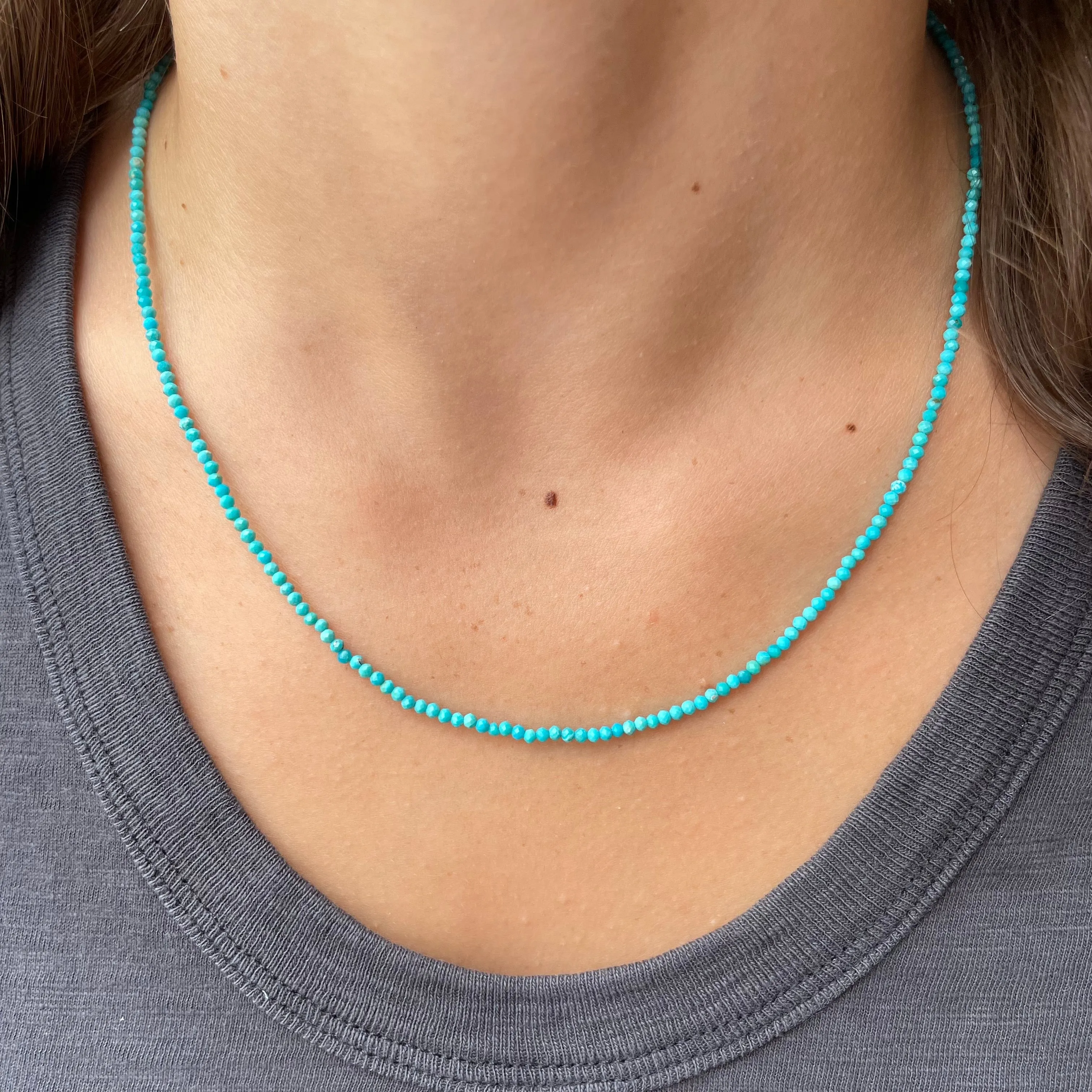 Tiny Gemstone Strand (Solid Color)