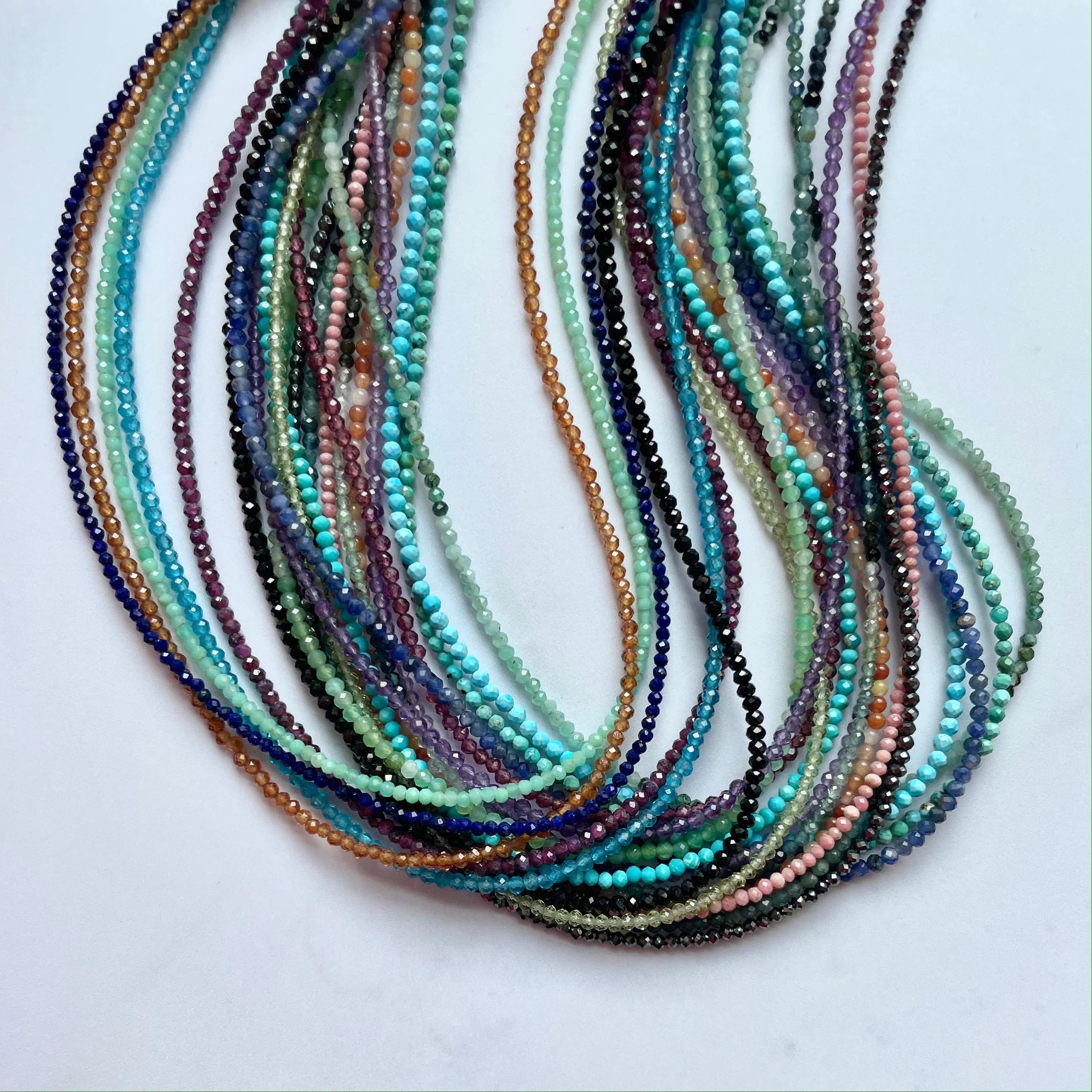 Tiny Gemstone Strand (Solid Color)