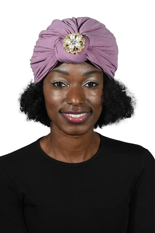 Turban with Gold Pearl Diamond