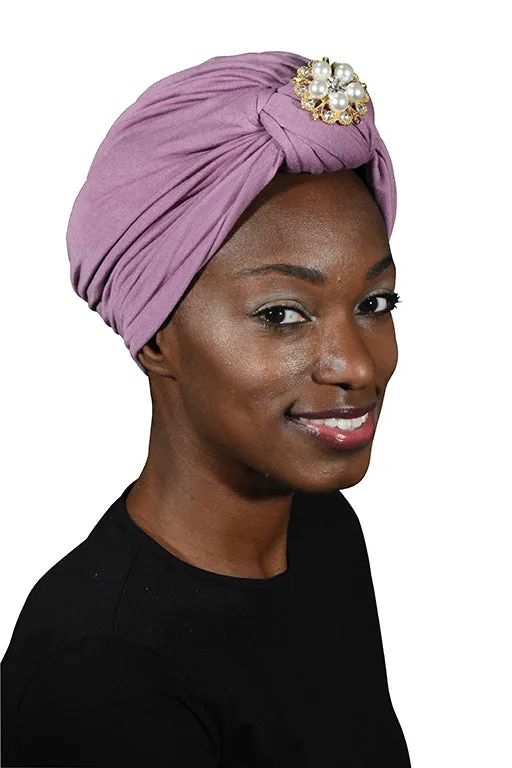 Turban with Gold Pearl Diamond