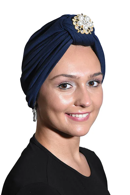 Turban with Gold Pearl Diamond