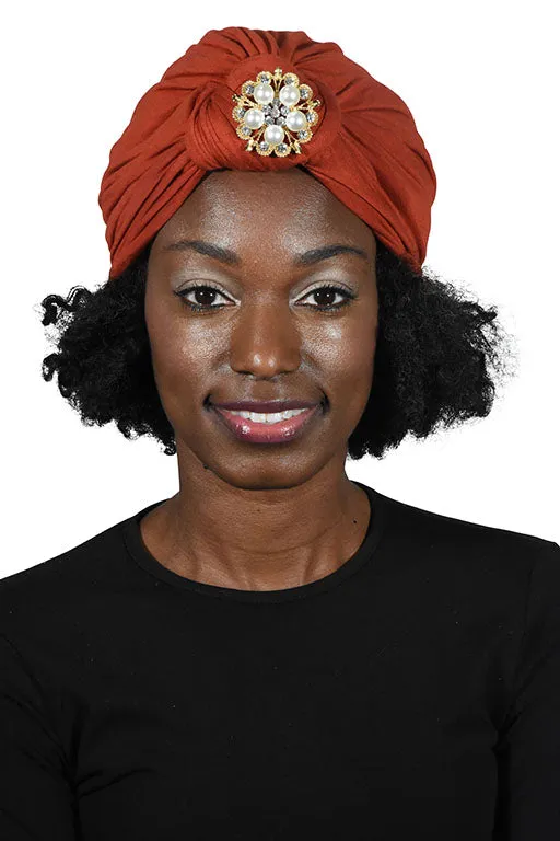 Turban with Gold Pearl Diamond