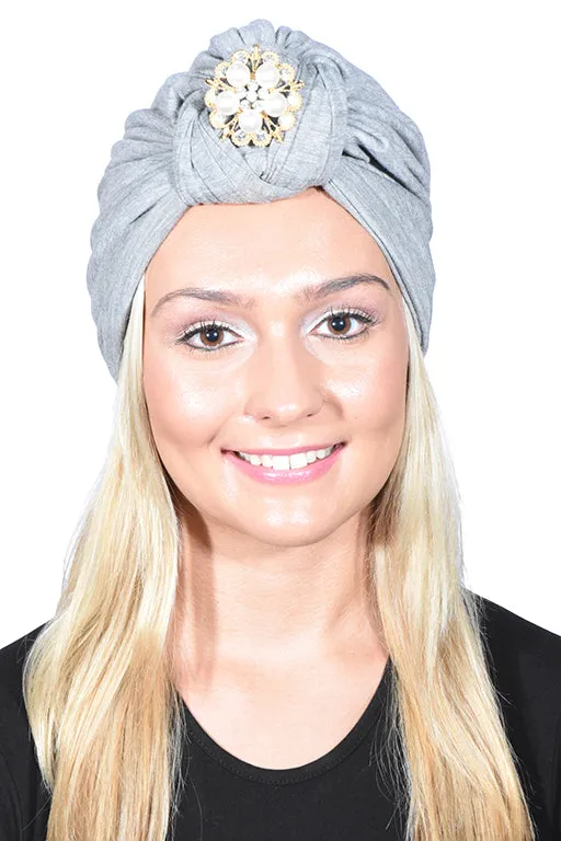 Turban with Gold Pearl Diamond