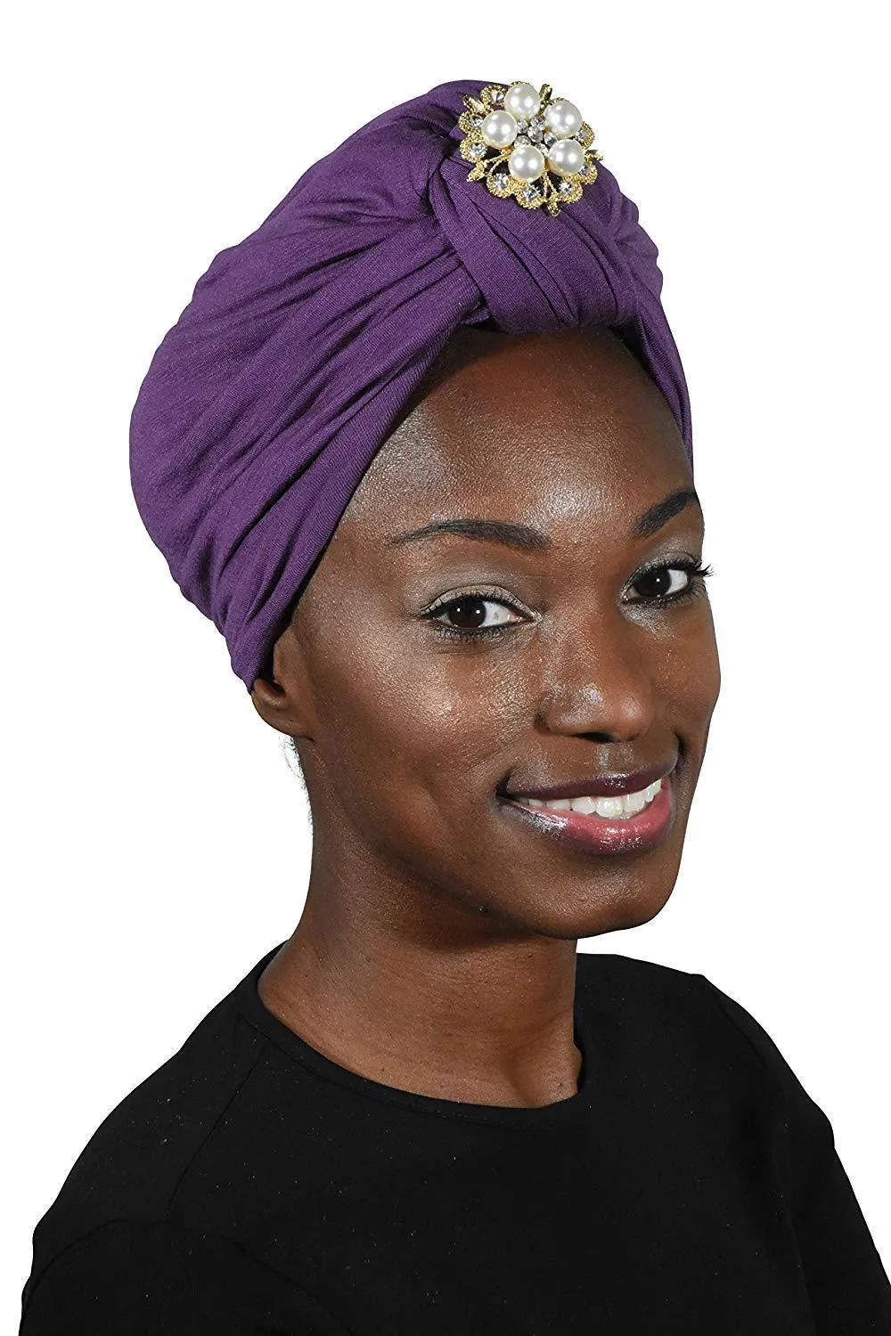 Turban with Gold Pearl Diamond