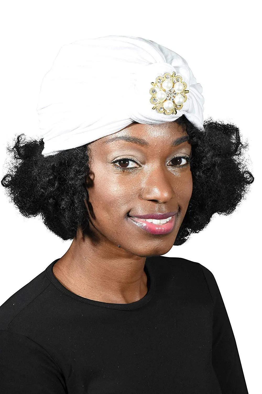 Turban with Gold Pearl Diamond