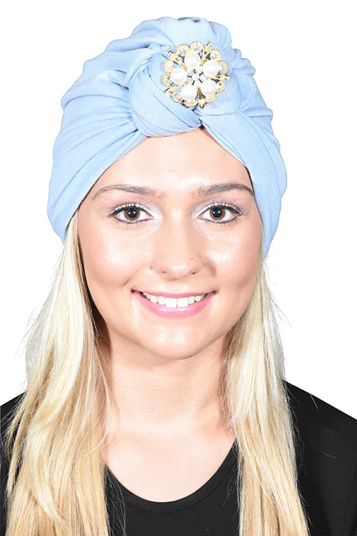 Turban with Gold Pearl Diamond