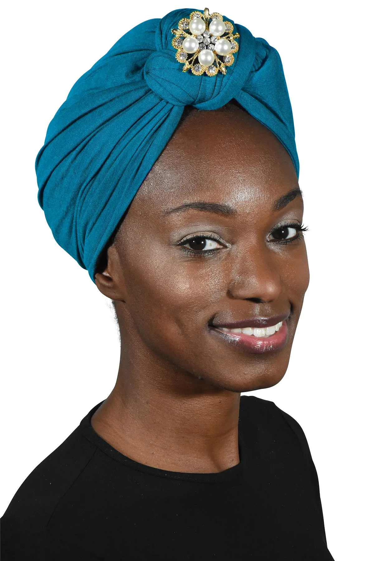 Turban with Gold Pearl Diamond