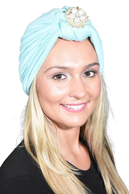 Turban with Gold Pearl Diamond