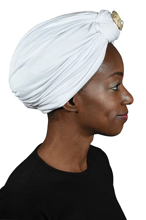 Turban with Gold Pearl Diamond