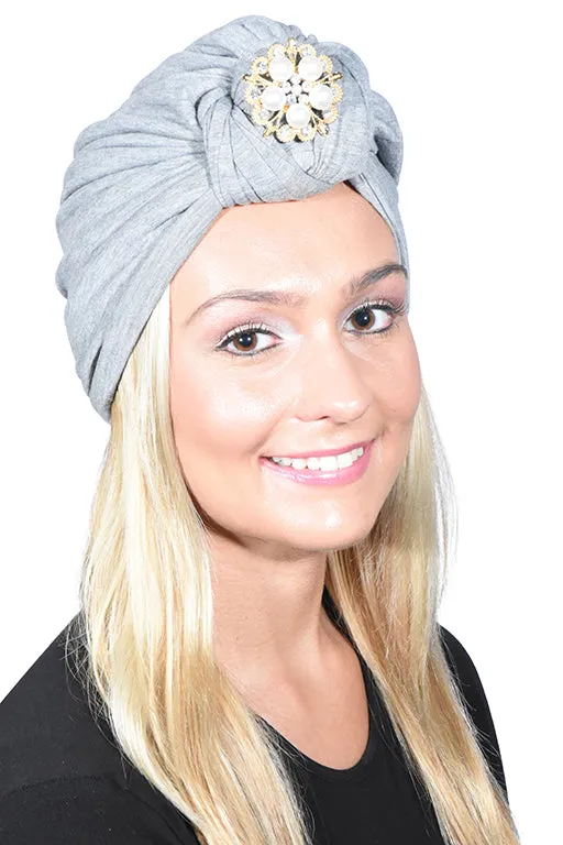Turban with Gold Pearl Diamond