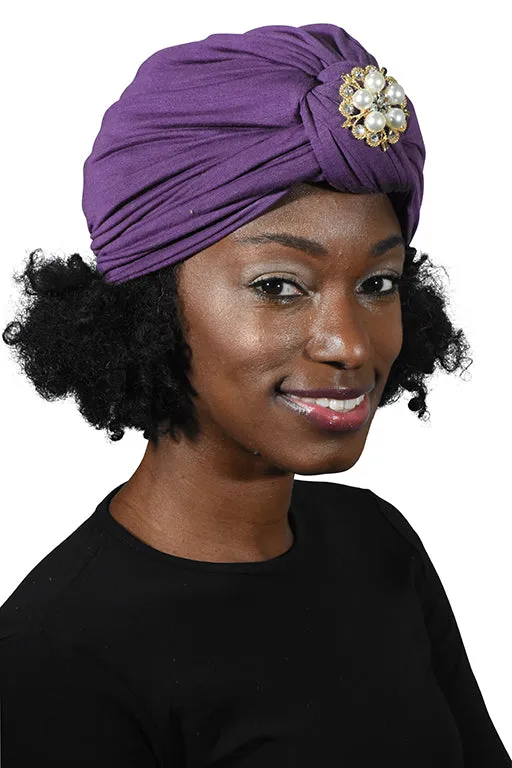 Turban with Gold Pearl Diamond