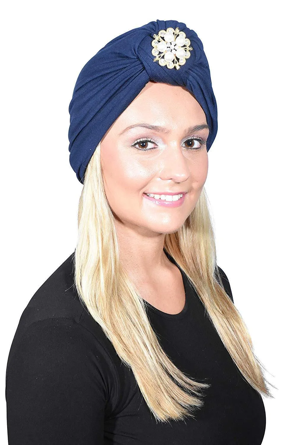 Turban with Gold Pearl Diamond