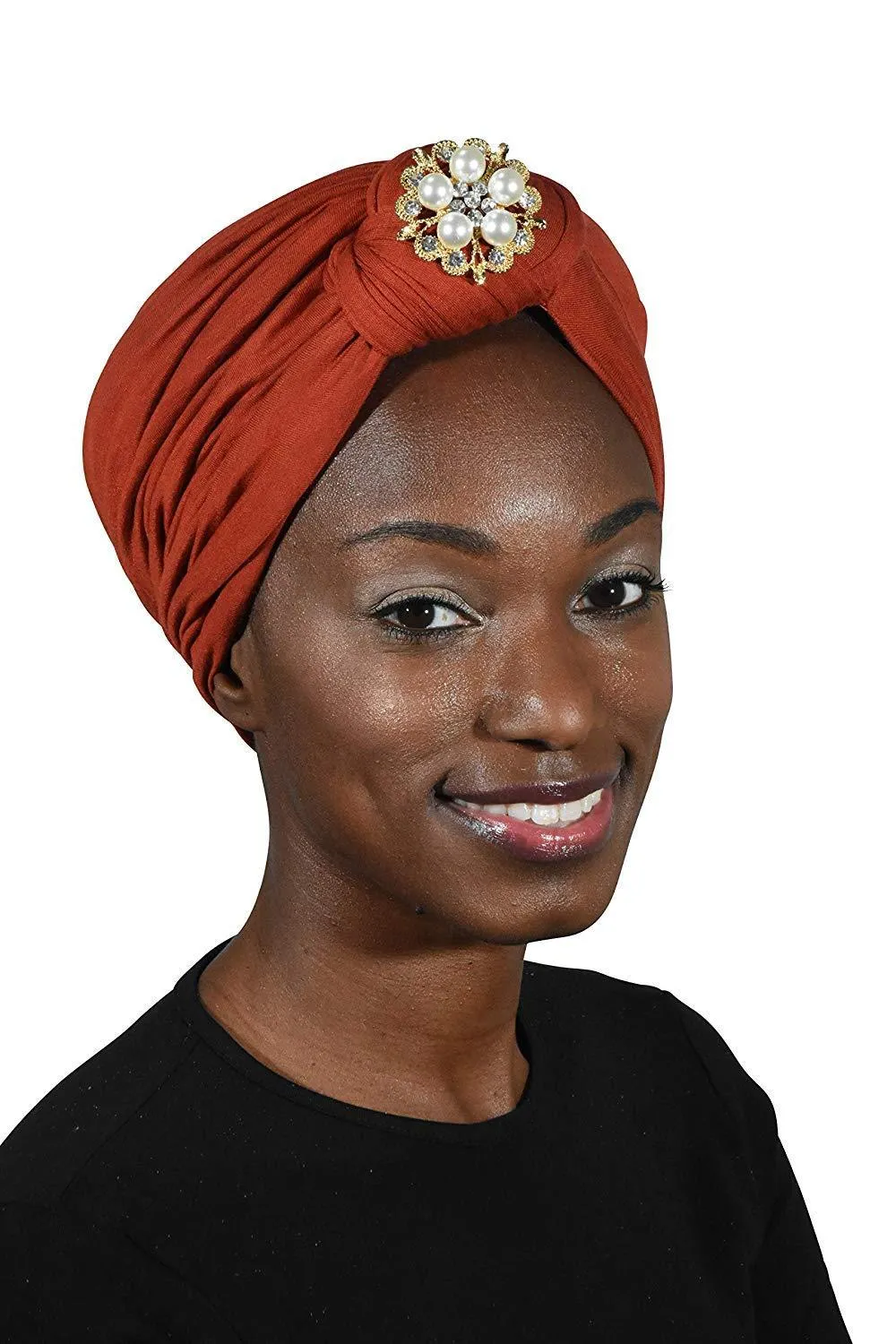 Turban with Gold Pearl Diamond