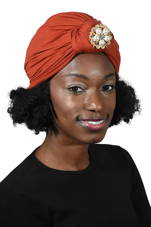 Turban with Gold Pearl Diamond