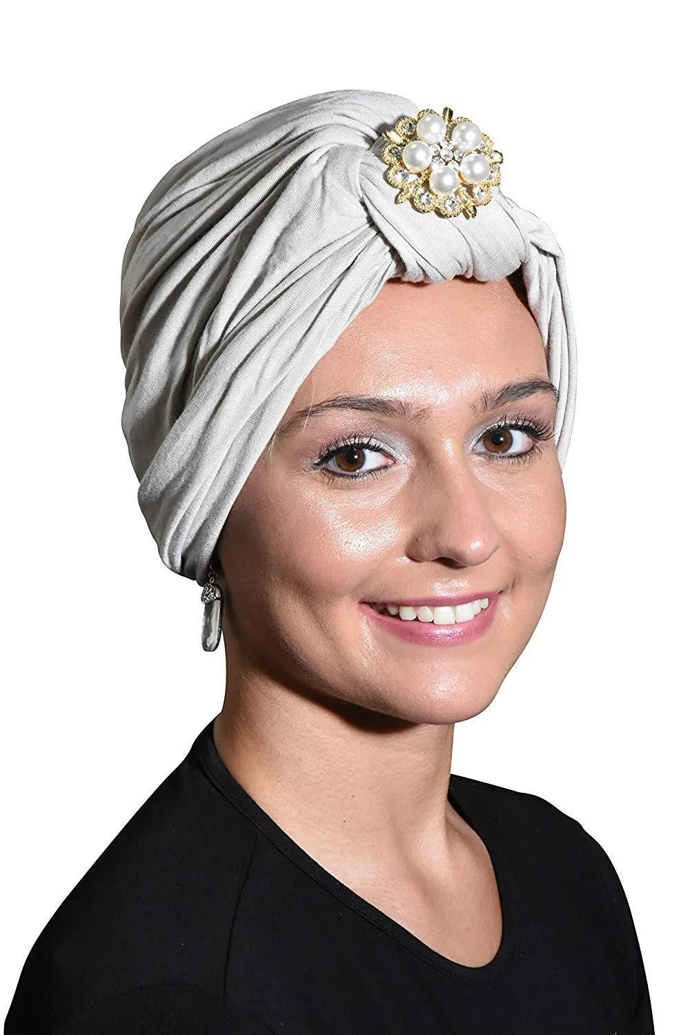 Turban with Gold Pearl Diamond