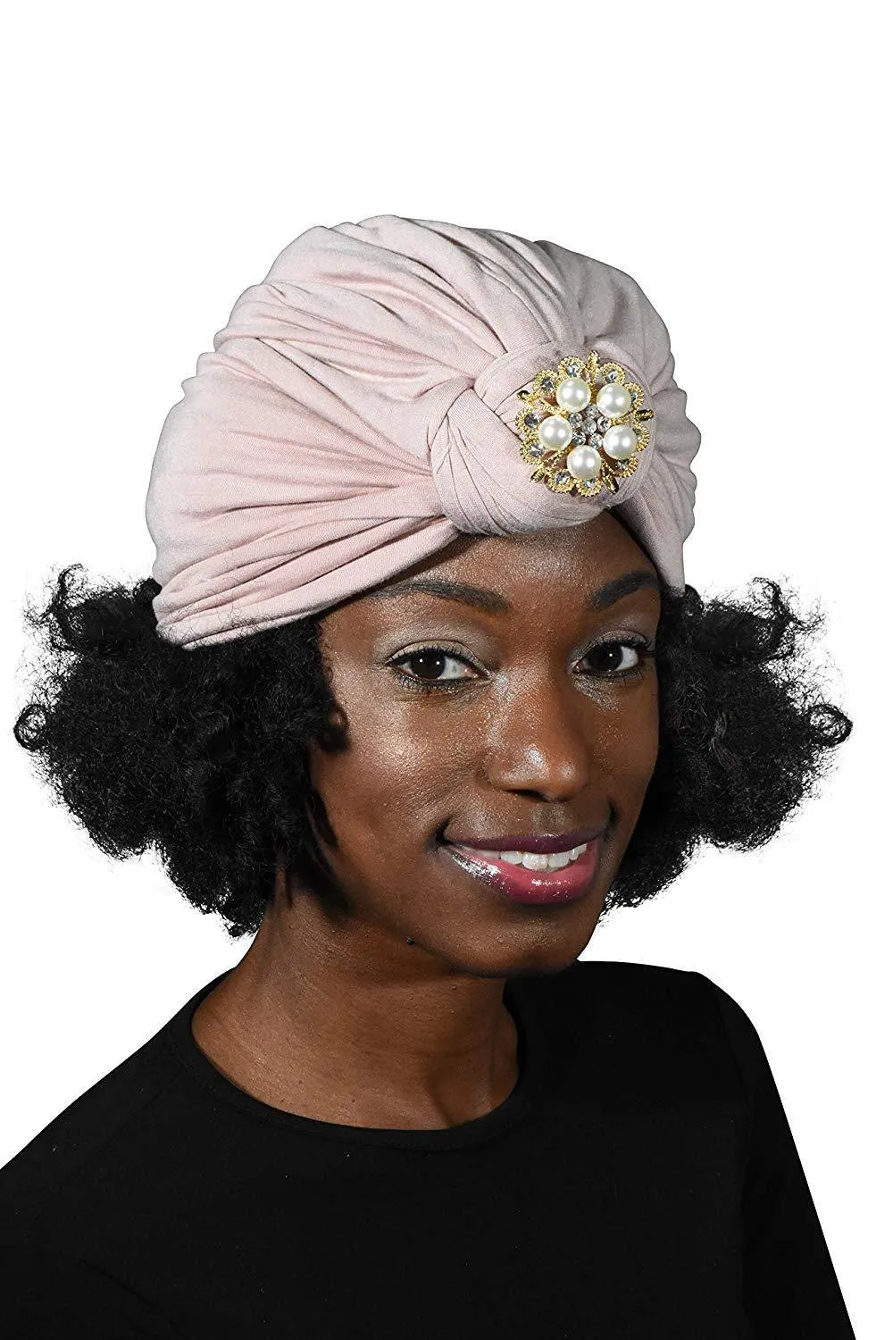 Turban with Gold Pearl Diamond