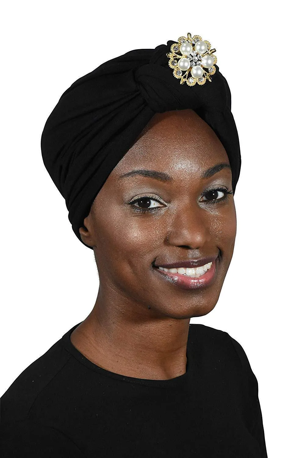 Turban with Gold Pearl Diamond