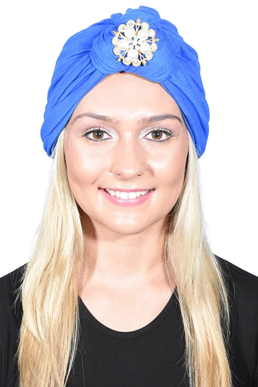 Turban with Gold Pearl Diamond