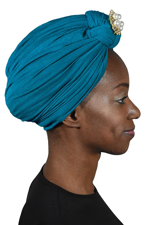Turban with Gold Pearl Diamond