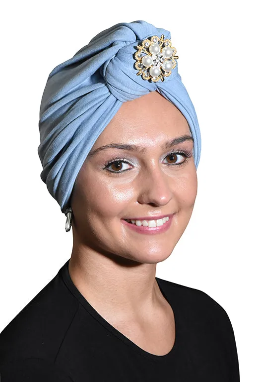 Turban with Gold Pearl Diamond